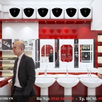 Thiết kế cửa hàng thiết bị vệ sinh Nam Dương tại KĐT Văn Phú, Hà Đông, HN